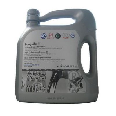 Ulei motor original VW AUDI 5W-30 LongLife III bidon 5L norma 504.00/507.00 cod original G052195M4