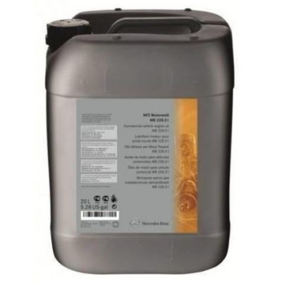 Ulei motor camioane MERCEDES 5W-30 norma 228.51 LT canistra 20L cod A000989880215